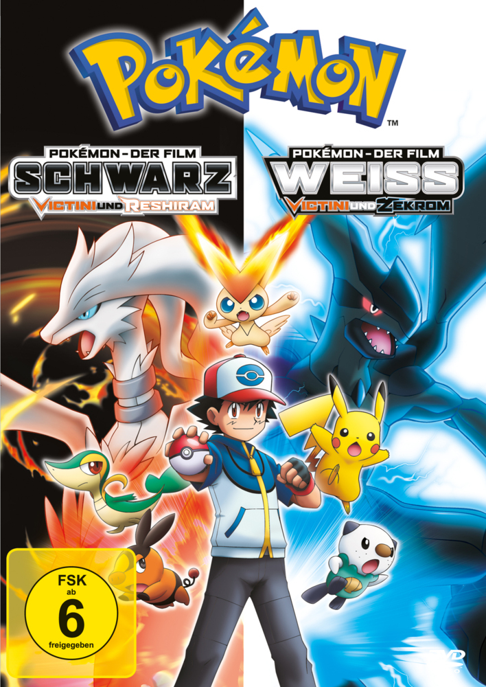 Pokémon - Der Film: Schwarz - Victini und Reshiram / Weiß - Victini und Zekrom, 1 DVD, 1 DVD-Video main product photo