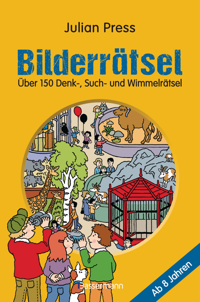 Bilderrätsel. Über 150 Rätsel für Kinder ab 8 Jahren. Labyrinthe, Suchbilder, Wimmelbilder, Finde-den-Fehler-Rätsel u.v.m. main product photo