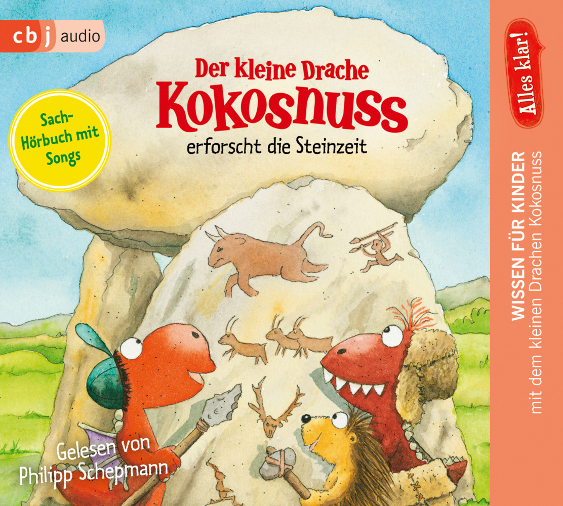 Alles klar! Der kleine Drache Kokosnuss erforscht die Steinzeit, 1 Audio-CD main product photo