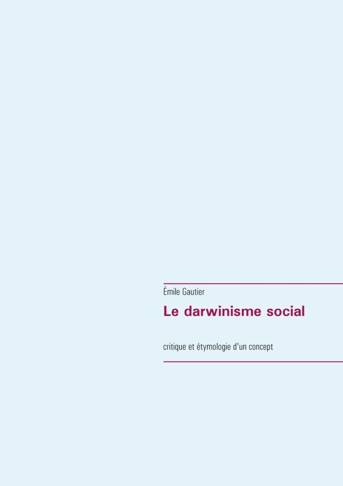 Le darwinisme social main product photo