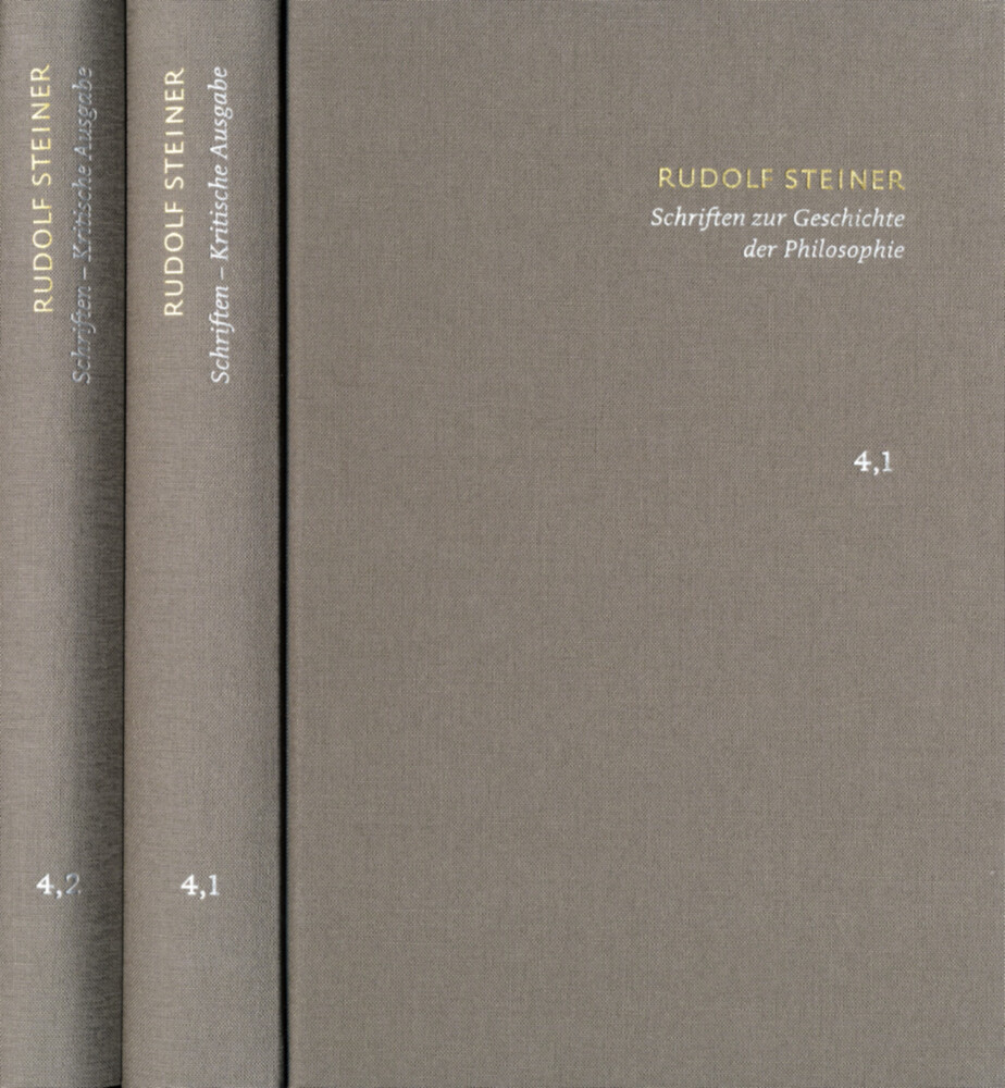 Rudolf Steiner: Schriften. Kritische Ausgabe / Band 4,1-2: Schriften zur Geschichte der Philosophie main product photo