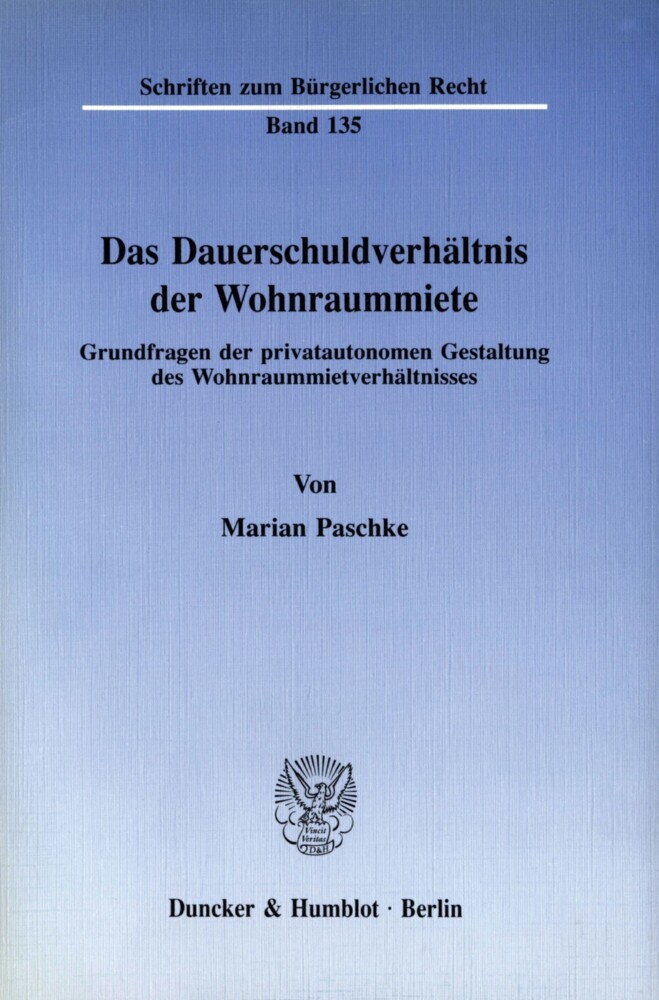 Das Dauerschuldverhältnis der Wohnraummiete. main product photo