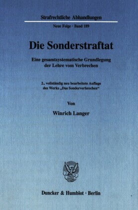 Die Sonderstraftat.