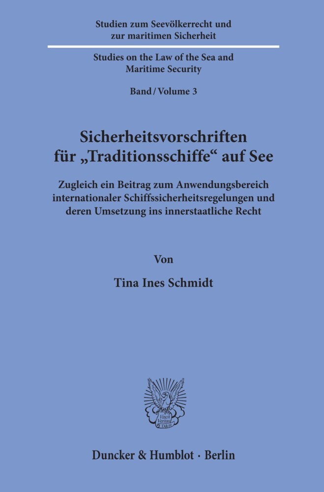 Sicherheitsvorschriften für »Traditionsschiffe« auf See. main product photo