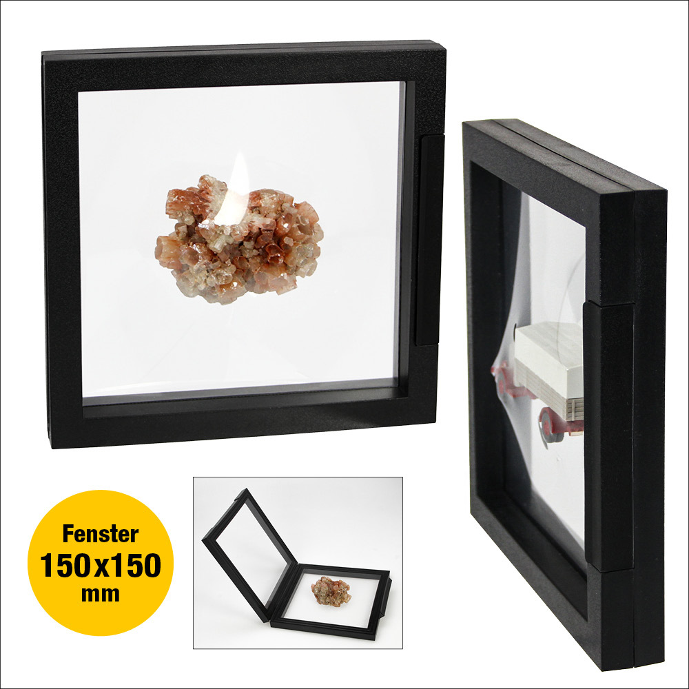 3 D Schweberahmen Kunststoff Format innen 150 x 150 x 30 mm main product photo