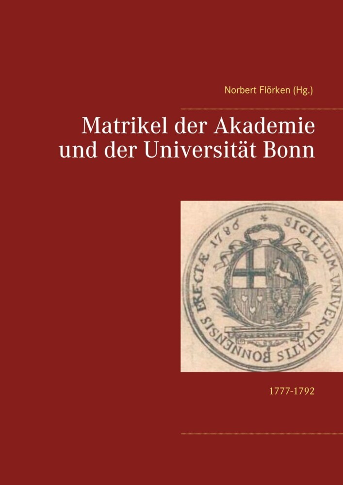 Matrikel der Akademie und der Universität Bonn main product photo