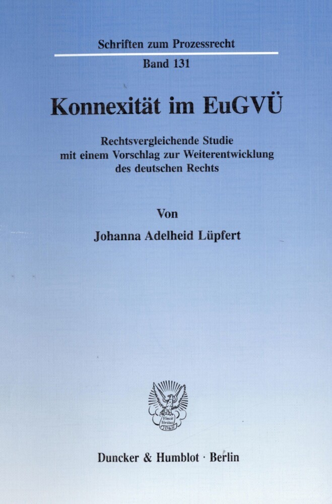 Konnexität im EuGVÜ. main product photo