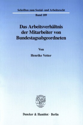 Das Arbeitsverhältnis der Mitarbeiter von Bundestagsabgeordneten.