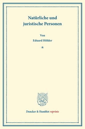 Natürliche und juristische Personen.