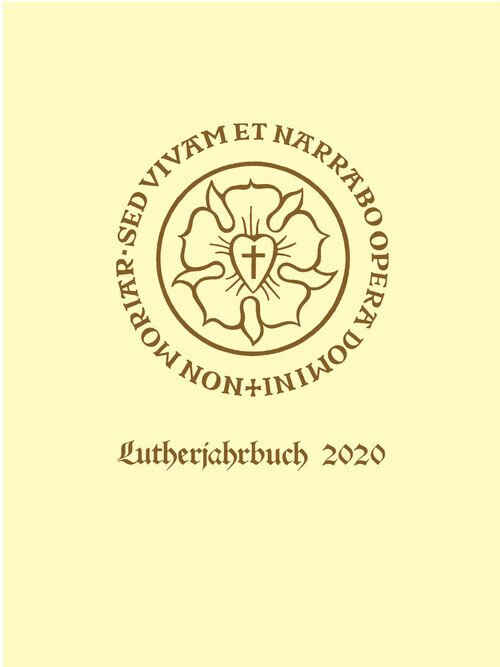 Lutherjahrbuch 87. Jahrgang 2020 main product photo