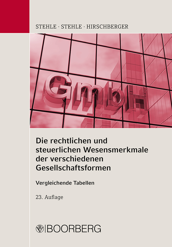 Die rechtlichen und steuerlichen Wesensmerkmale der verschiedenen Gesellschaftsformen main product photo