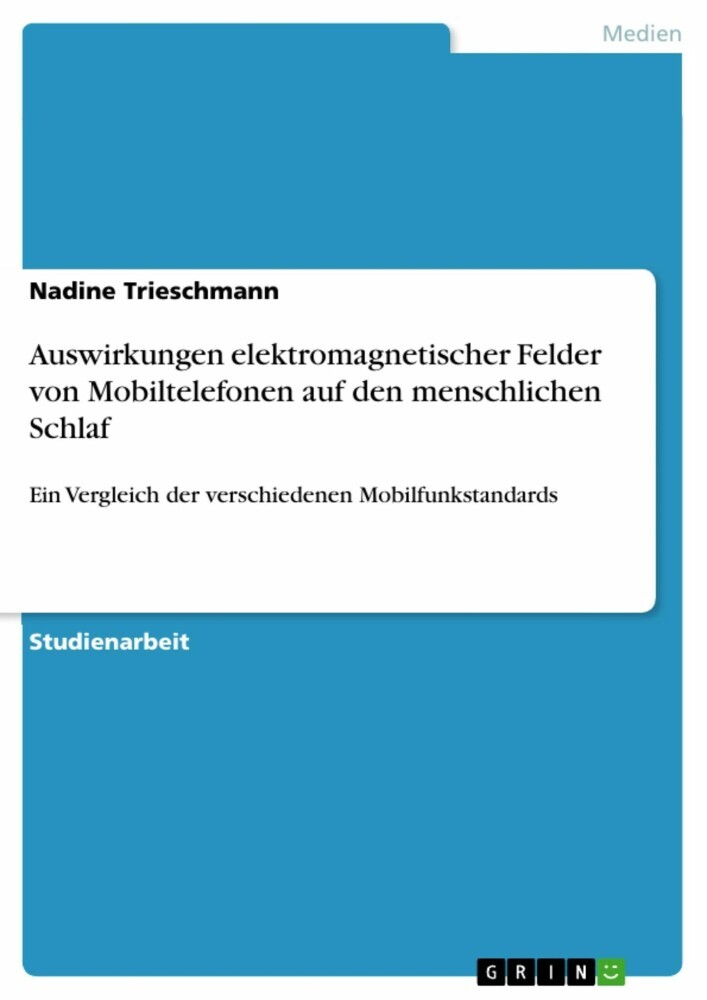 Auswirkungen elektromagnetischer Felder von Mobiltelefonen auf den menschlichen Schlaf main product photo