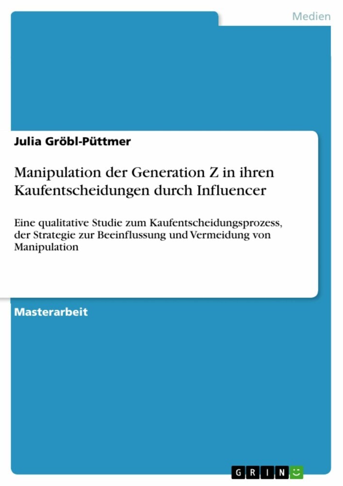 Manipulation der Generation Z in ihren Kaufentscheidungen durch Influencer main product photo