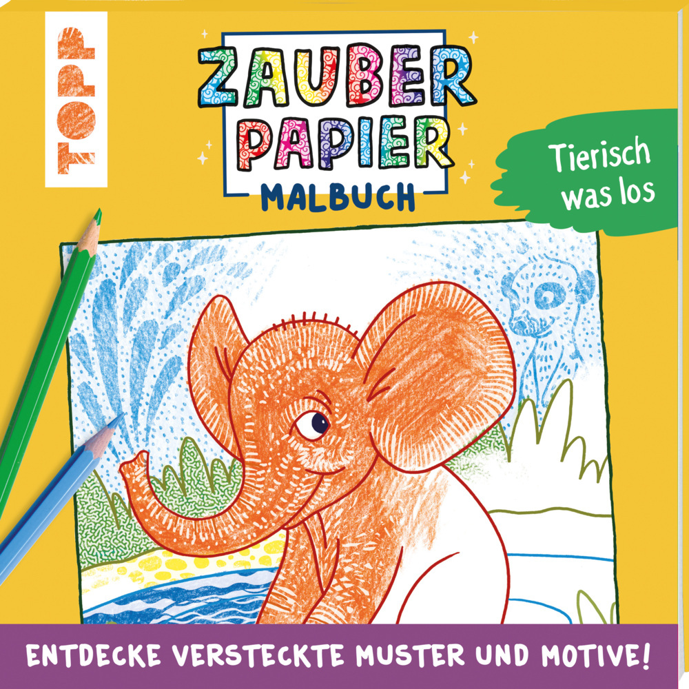 Zauberpapier Malbuch Tierisch was los main product photo