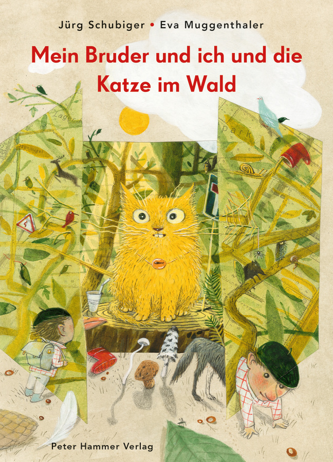 Mein Bruder und ich und die Katze im Wald main product photo