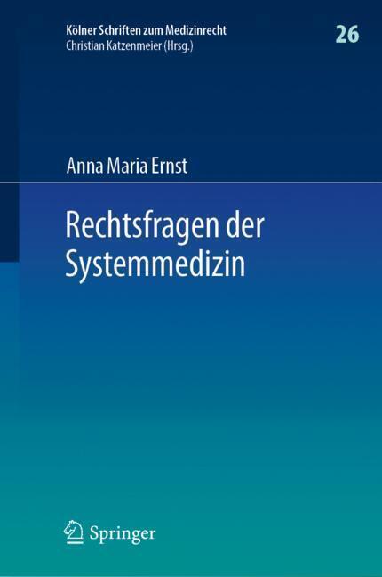Rechtsfragen der Systemmedizin main product photo