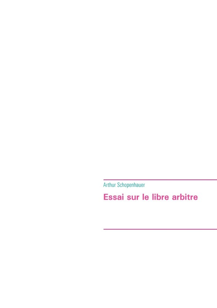 Essai sur le libre arbitre main product photo