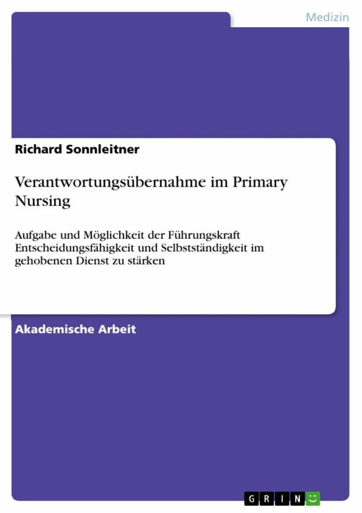 Verantwortungsübernahme im Primary Nursing main product photo