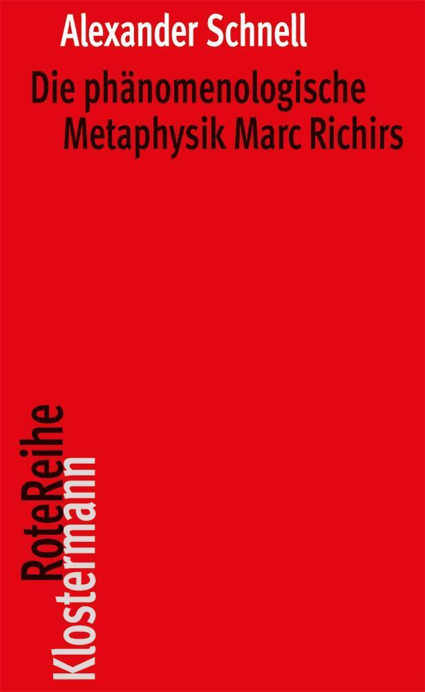 Die phänomenologische Metaphysik Marc Richirs main product photo