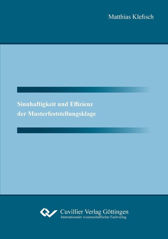 Sinnhaftigkeit und Effizienz der Musterfeststellungsklage main product photo