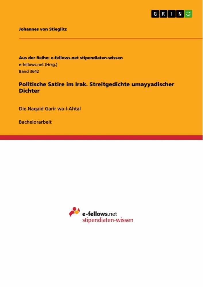 Politische Satire im Irak. Streitgedichte umayyadischer Dichter main product photo