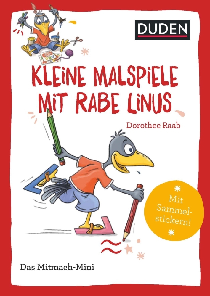 Duden Minis (Band 40) - Kleine Malspiele mit Rabe Linus main product photo