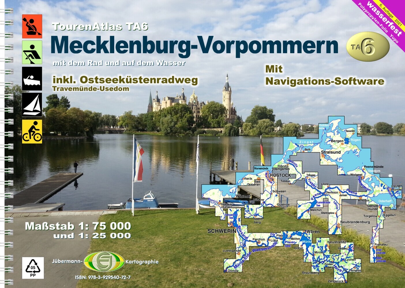TourenAtlas Wasserwandern / TA6 Mecklenburg-Vorpommern main product photo