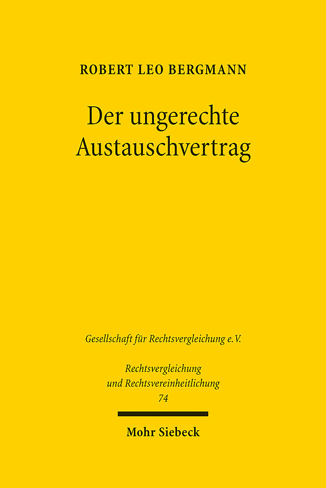 Der ungerechte Austauschvertrag main product photo