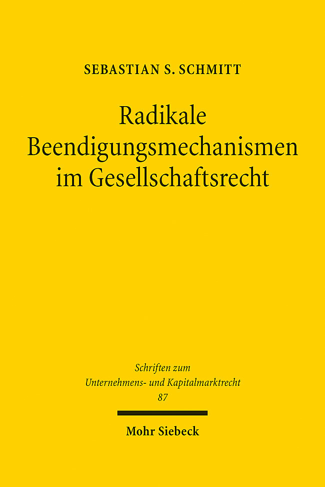 Radikale Beendigungsmechanismen im Gesellschaftsrecht main product photo