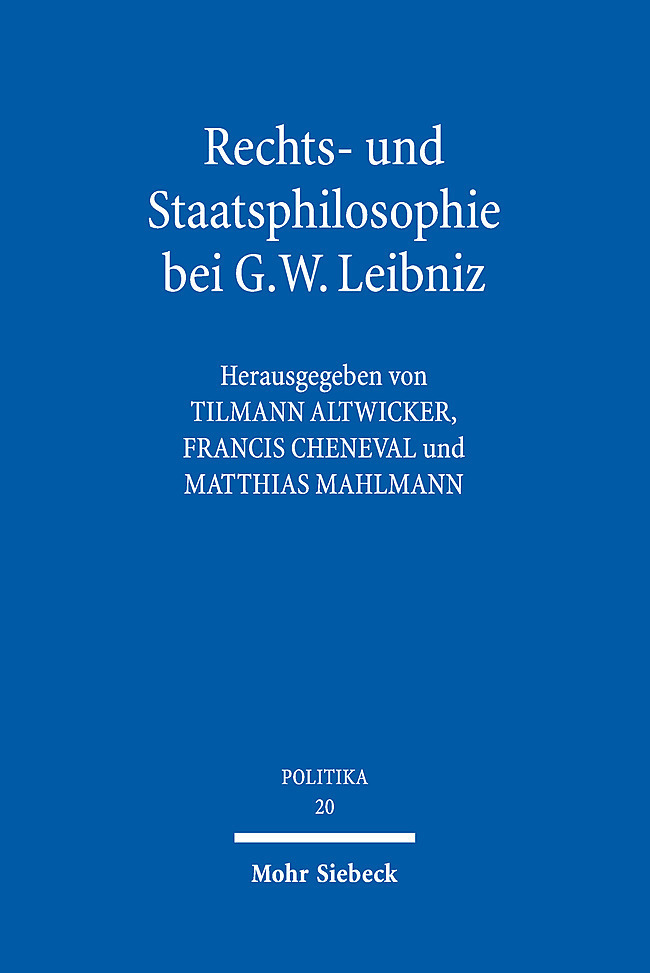Rechts- und Staatsphilosophie bei G.W. Leibniz main product photo