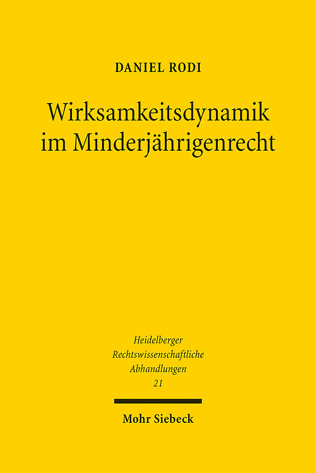 Wirksamkeitsdynamik im Minderjährigenrecht main product photo