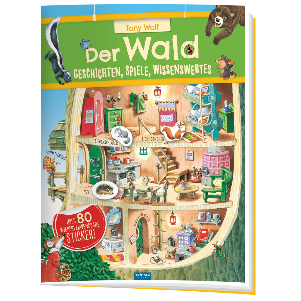 Trötsch Der Wald Geschichten Spiele Wissenswertes Stickerbuch main product photo