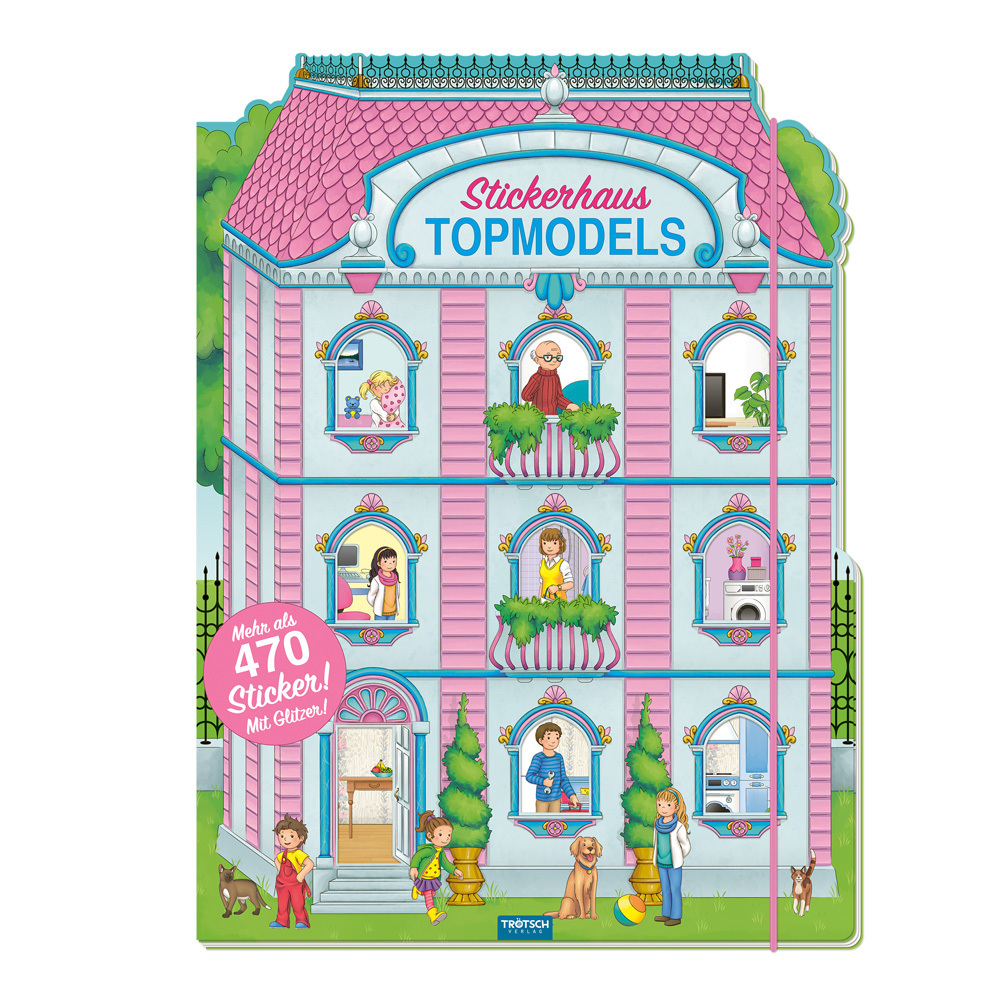 Trötsch Stickerbuch Mein glitzerndes Stickerhaus main product photo