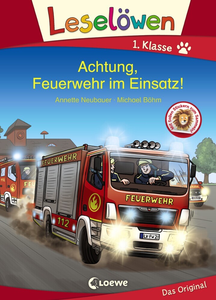 Leselöwen 1. Klasse - Achtung, Feuerwehr im Einsatz! main product photo