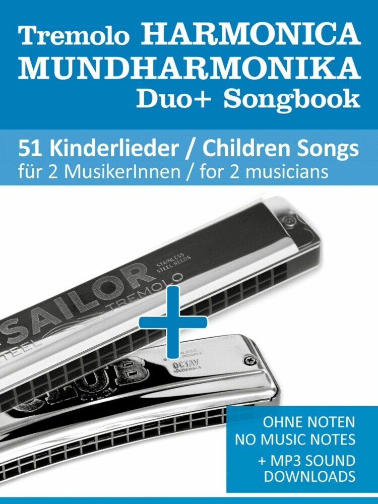 Tremolo Mundharmonika / Harmonica Duo+ Songbook - 51 Kinderlieder Duette / Children Songs Duets main product photo
