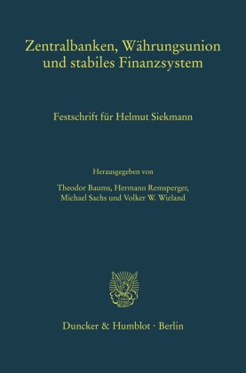 Zentralbanken, Währungsunion und stabiles Finanzsystem.