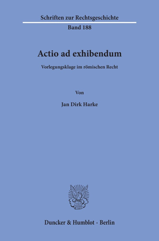 Actio ad exhibendum. main product photo