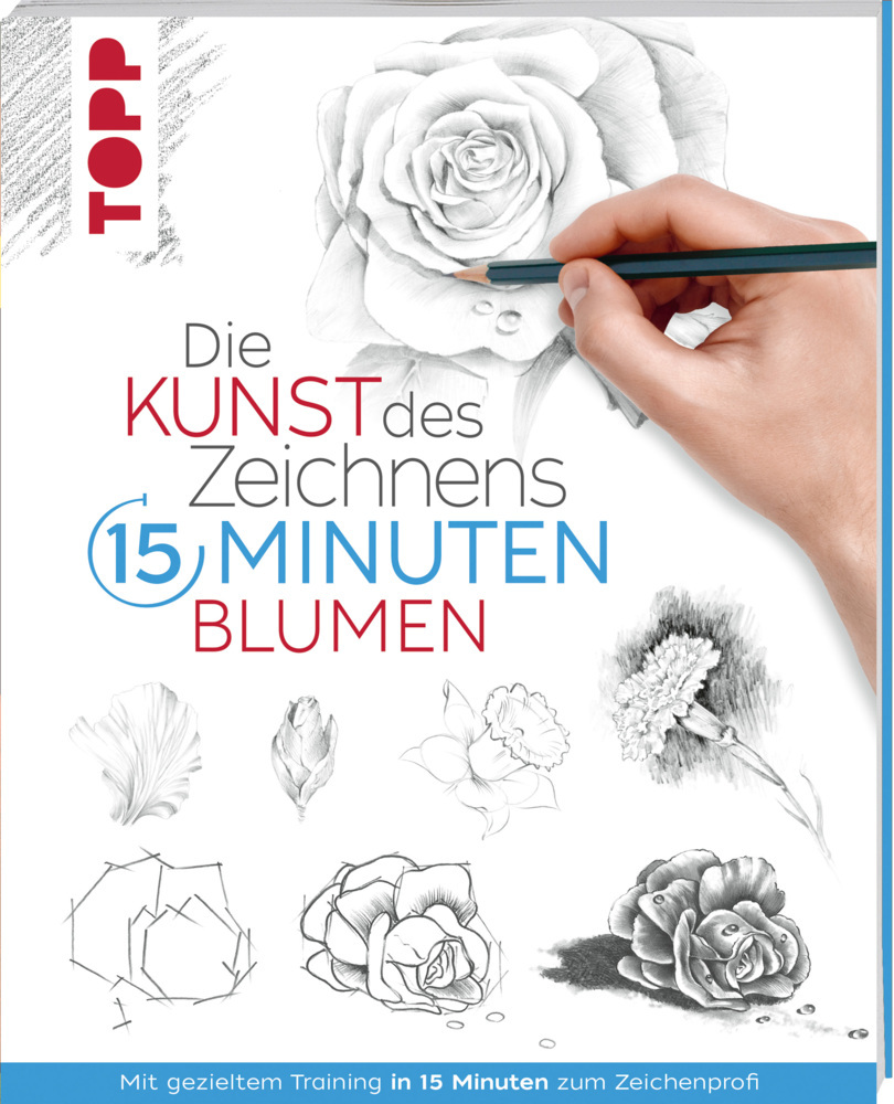 Die Kunst des Zeichnens 15 Minuten - Blumen main product photo