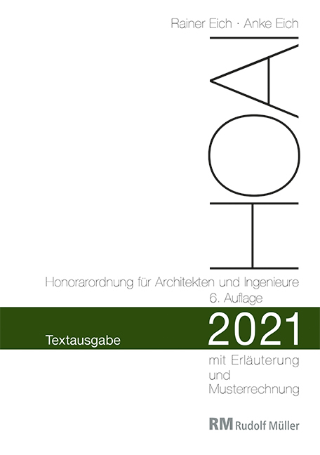 HOAI 2021 - Honorarordnung für Architekten und Ingenieure main product photo