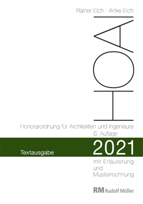 HOAI 2021 - Honorarordnung für Architekten und Ingenieure