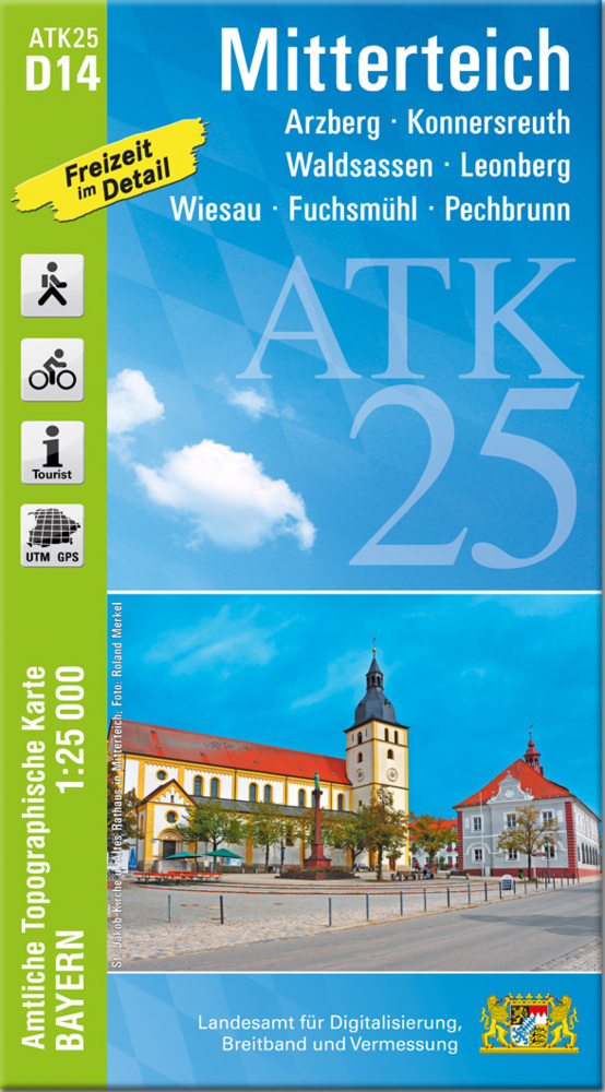 ATK25-D14 Mitterteich (Amtliche Topographische Karte 1:25000) main product photo