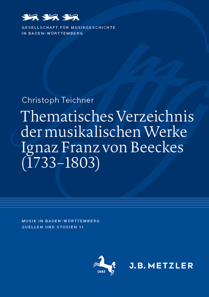 Thematisches Verzeichnis der musikalischen Werke Ignaz Franz von Beeckes (1733-1803) main product photo