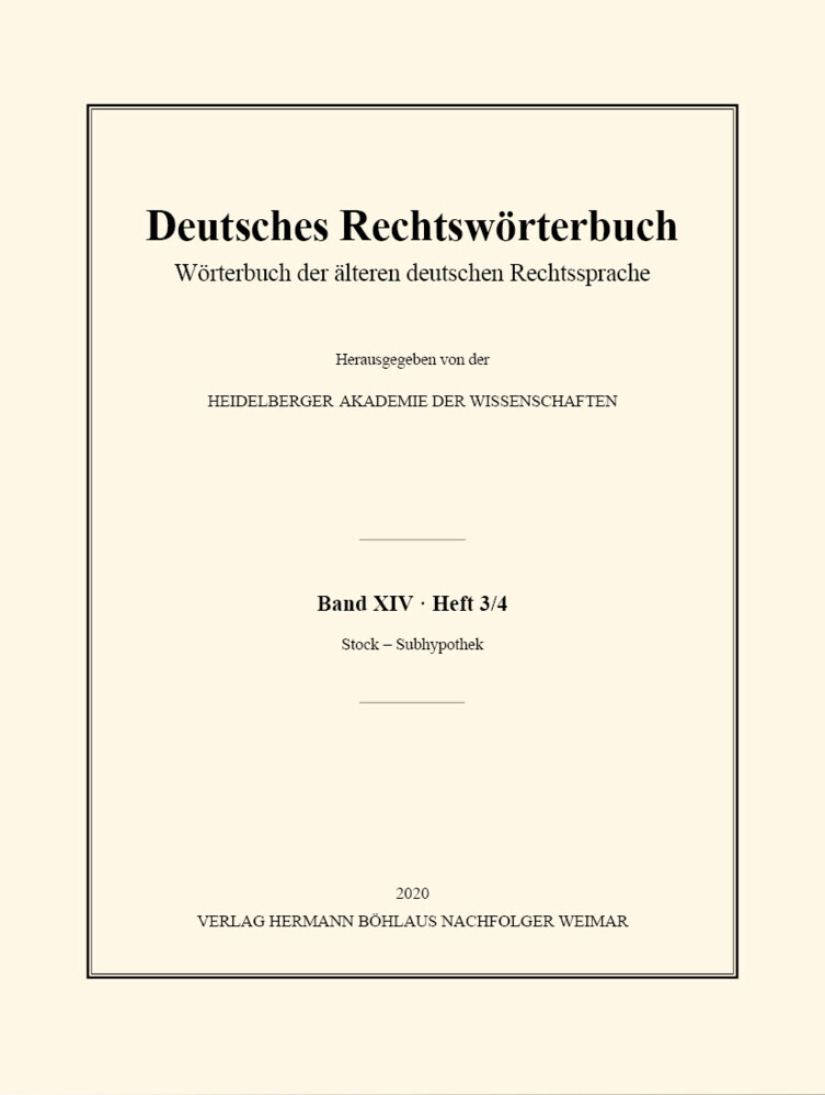 Deutsches Rechtswörterbuch main product photo