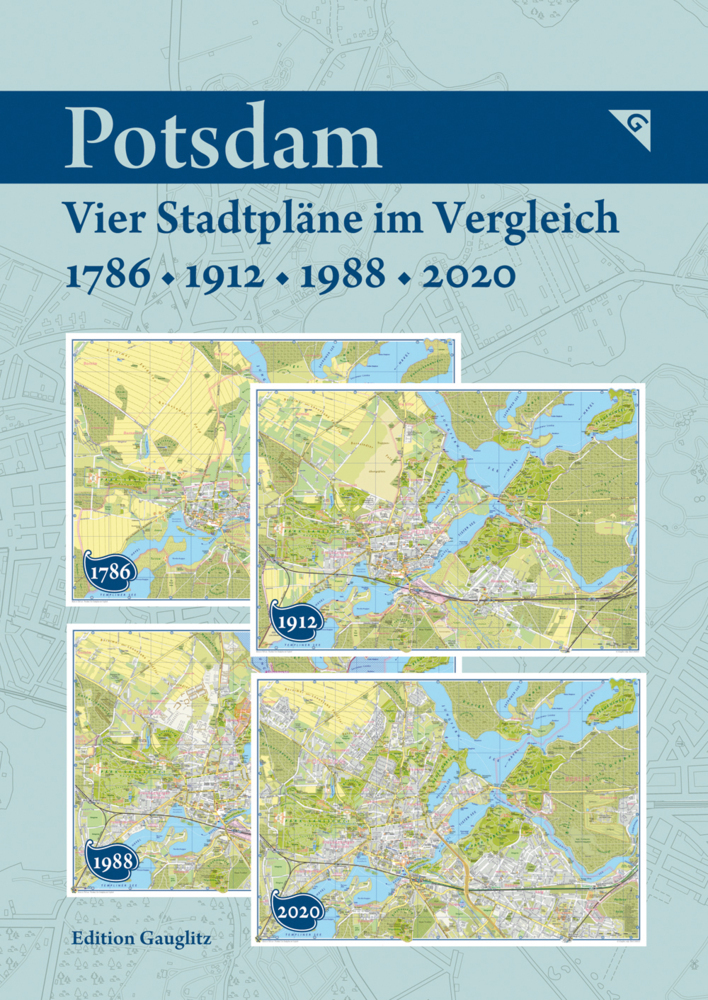 Potsdam - Vier Stadtpläne im Vergleich - 1786, 1912, 1988, 2020 main product photo
