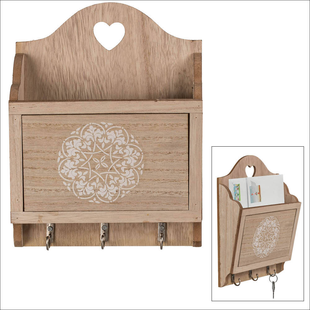 Schlüsselkasten aus Holz, naturfarben main product photo