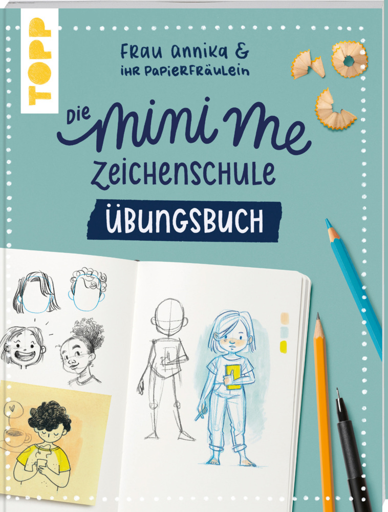 Frau Annika und ihr Papierfräulein: Die Mini me Zeichenschule Übungsbuch main product photo