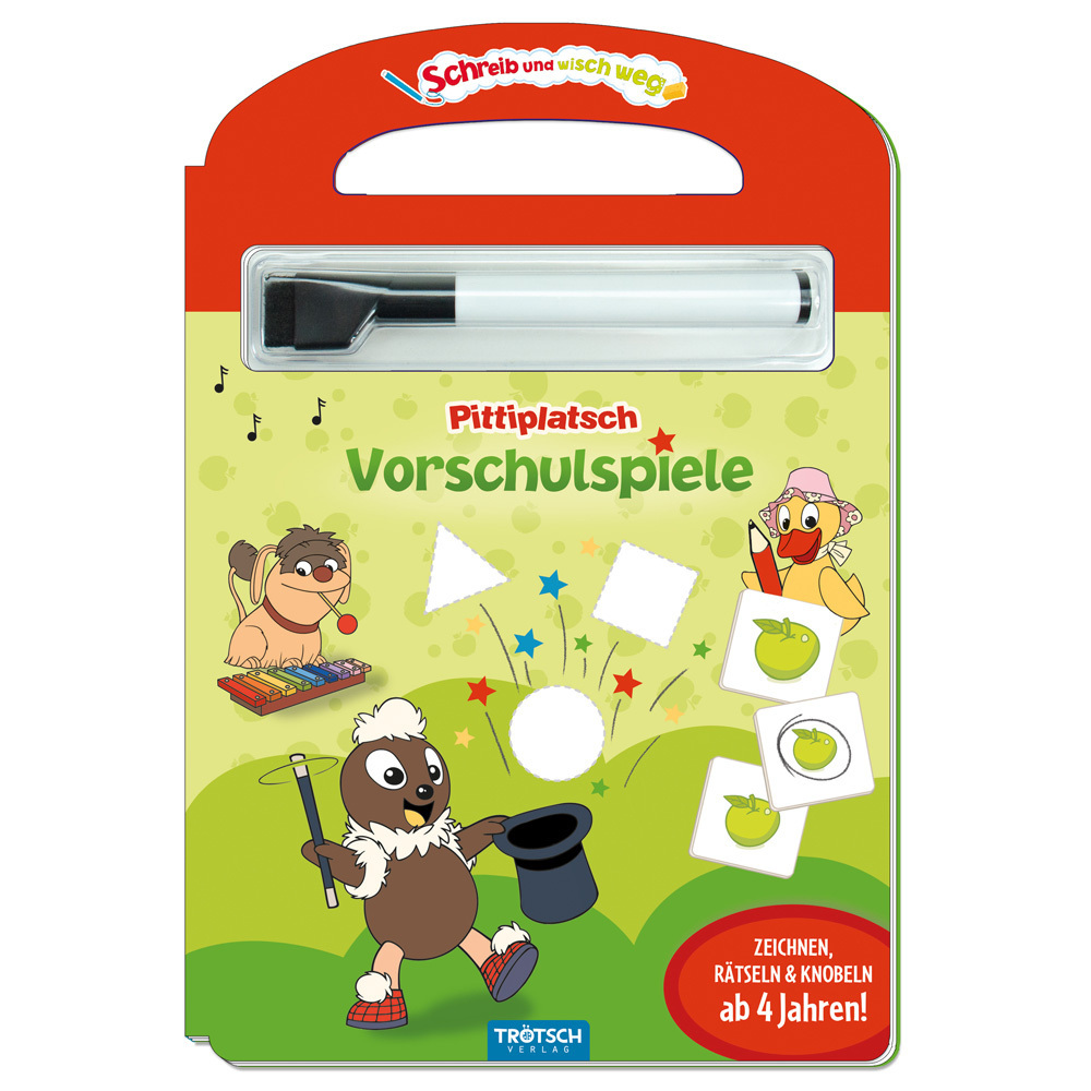 Trötsch Unser kleines Sandmännchen Schreib und wisch weg Vorschulspiele Pittiplatsch Pappenbuch main product photo