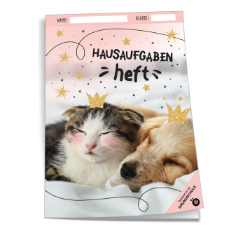 Hausaufgabenheft für die Grundschule Tiere