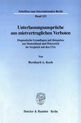 Unterlassungsansprüche aus mietvertraglichen Verboten.