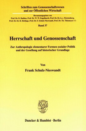 Herrschaft und Genossenschaft.